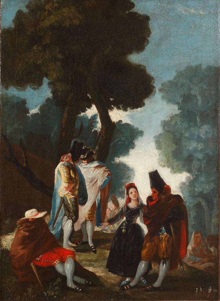 Detail of The Promenade in Andalusia by Anonymous