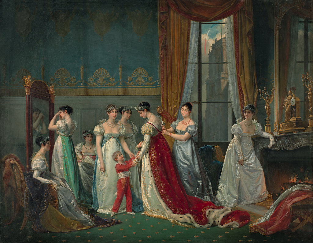 Detail of Preparation for the coronation by Anonymous