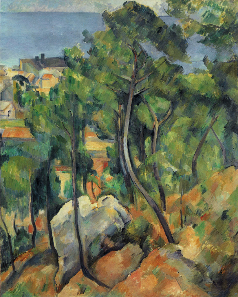Detail of View of the Sea at LEstaque by Anonymous