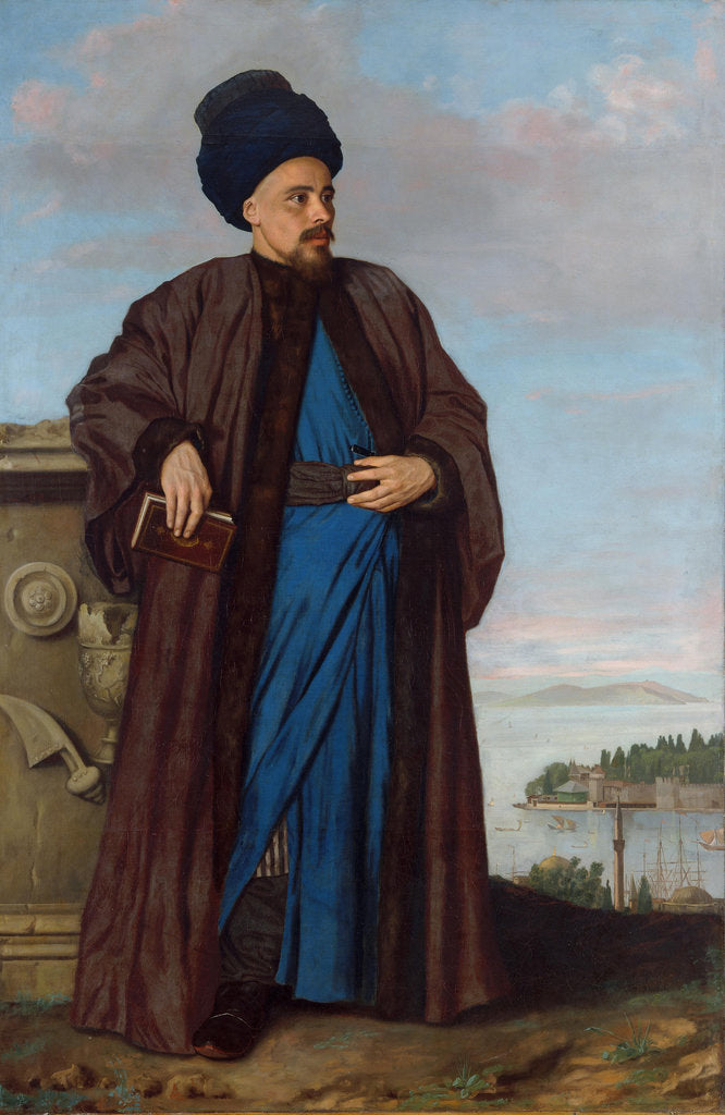 Detail of Portrait of Richard Pococke by Anonymous