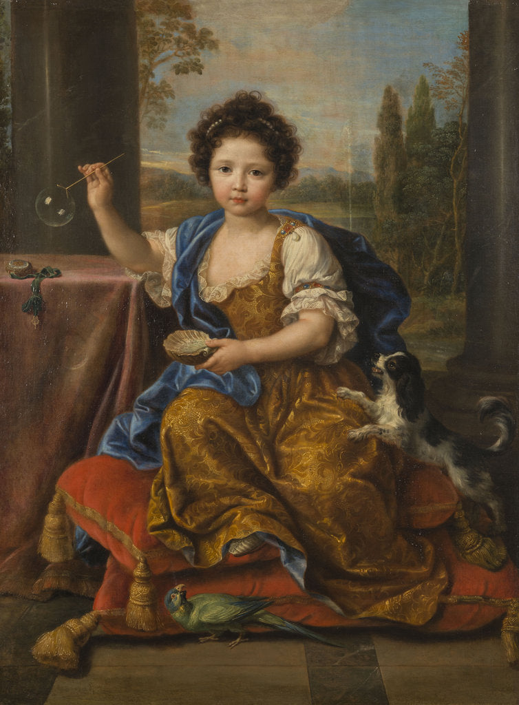 Detail of Louise Marie de Bourbon, duchesse dOrléans by Anonymous