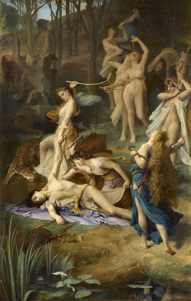 Detail of Death of Orpheus by Anonymous