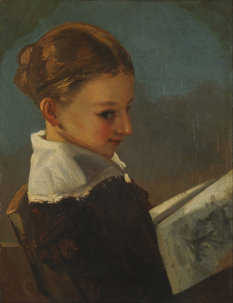Detail of Julieta Courbet at ten years old by Anonymous
