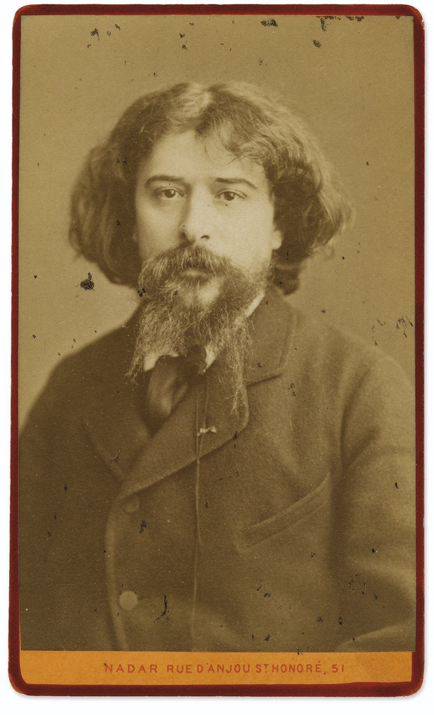 Detail of Portrait of the writer Alphonse Daudet by Anonymous