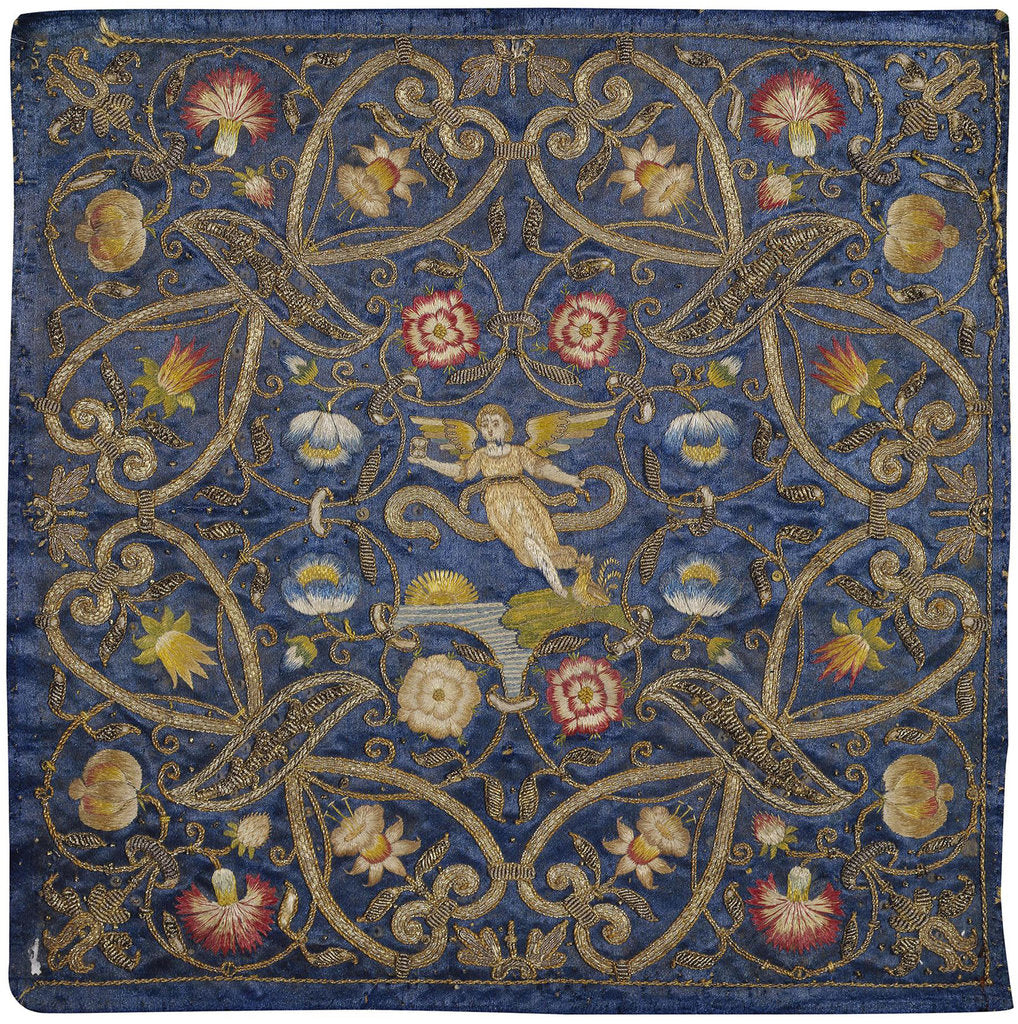 Detail of Embroidery with the Depiction of the Allegory of Time by Anonymous