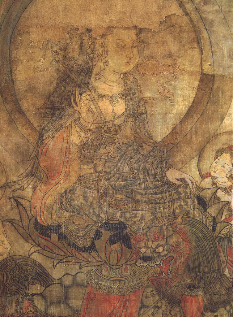 Detail of Manjushri by Anonymous