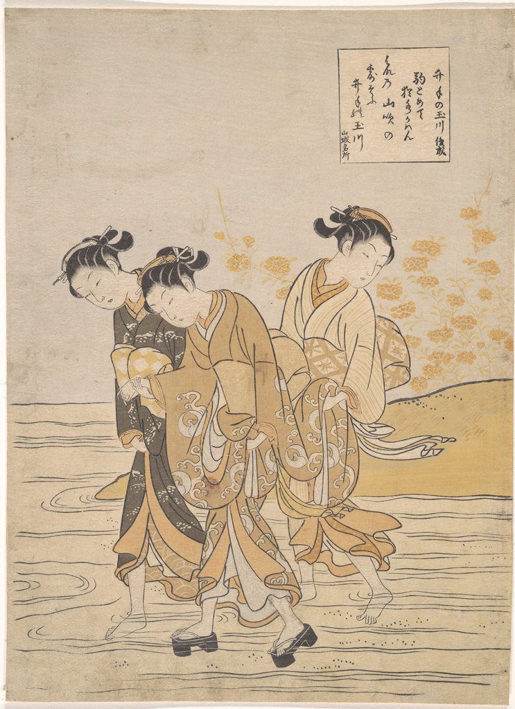 Detail of The Tama River at Ide, Yamashiro Province by Anonymous