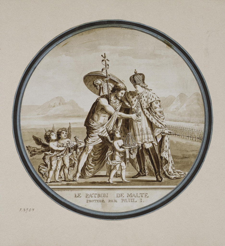 Detail of Initiation of Paul I into a Grand Master of the Maltese Order by Anonymous