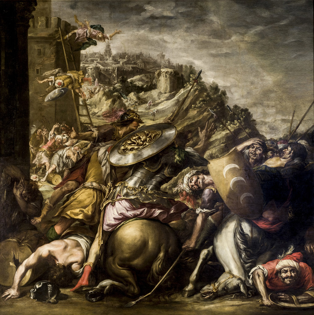 Detail of The defeat of the Saracens by Anonymous