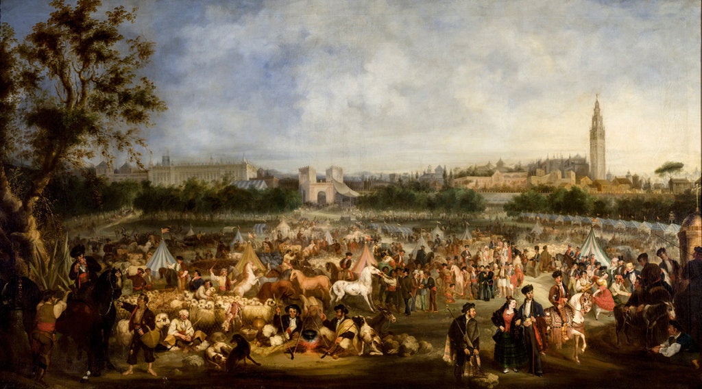 Detail of The Seville Fair by Anonymous