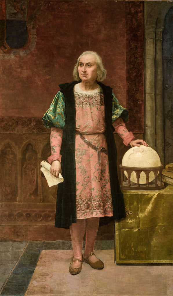Detail of Portrait of Christopher Columbus by Anonymous