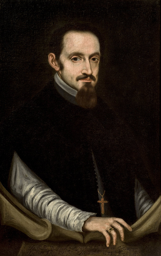 Detail of Portrait of Archbishop Ambrosio Ignacio Spínola y Guzmán by Anonymous