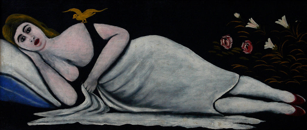 Detail of A Beauty from Ortachala (Diptych) by Anonymous