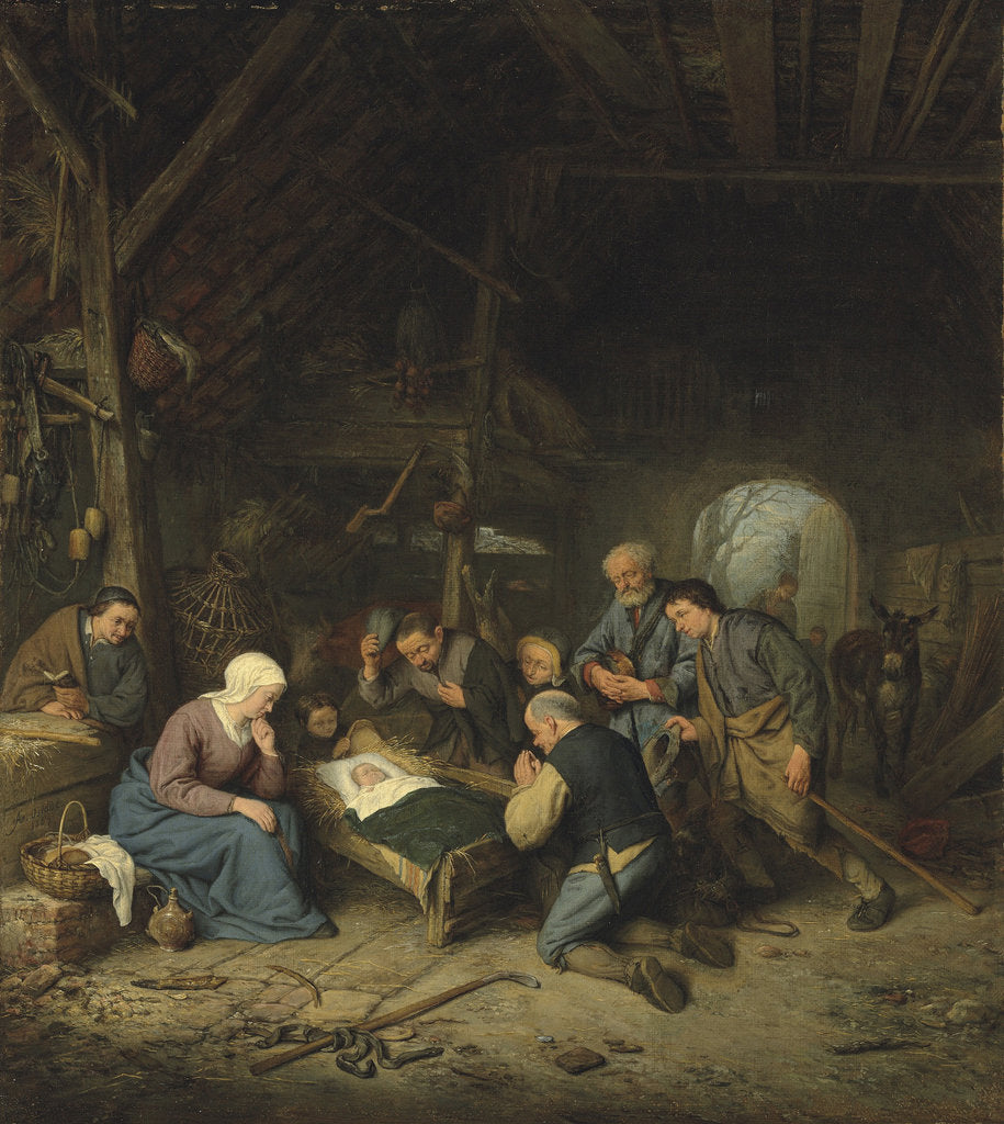 Detail of The Adoration of the Shepherds by Anonymous