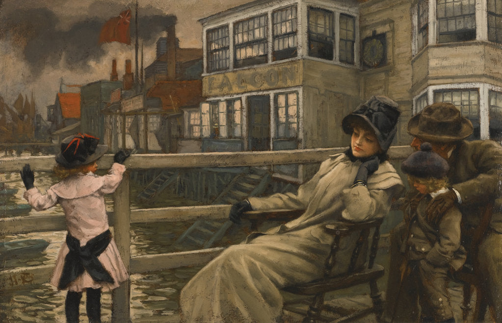 Detail of Waiting for the ferry by Anonymous