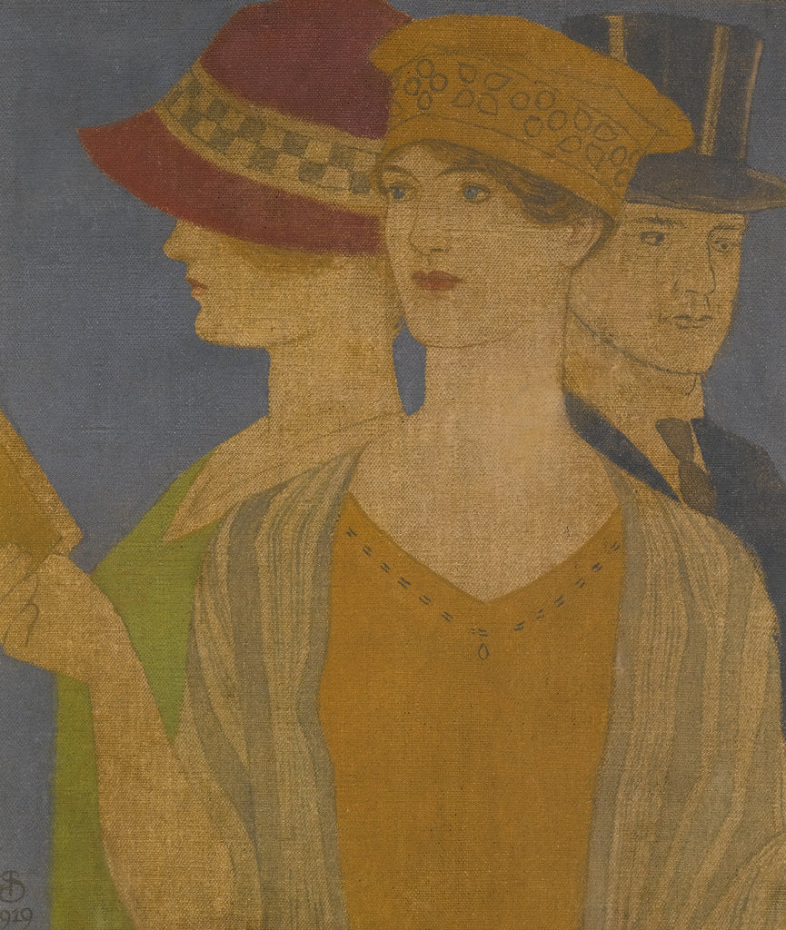 Detail of Visitors of an exhibition by Anonymous
