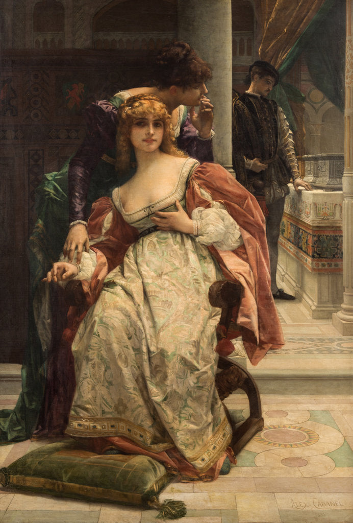 Detail of Portia and the Caskets. Scene from the Merchant of Venice by Anonymous