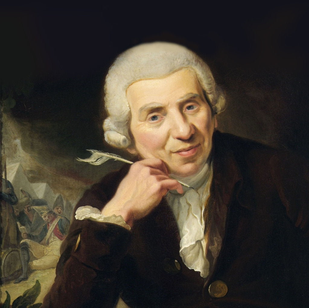 Detail of Portrait of Johann Wilhelm Ludwig Gleim by Anonymous