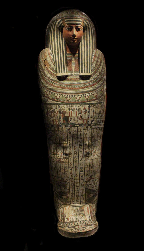Detail of The wooden coffin of Pensenhor by Anonymous