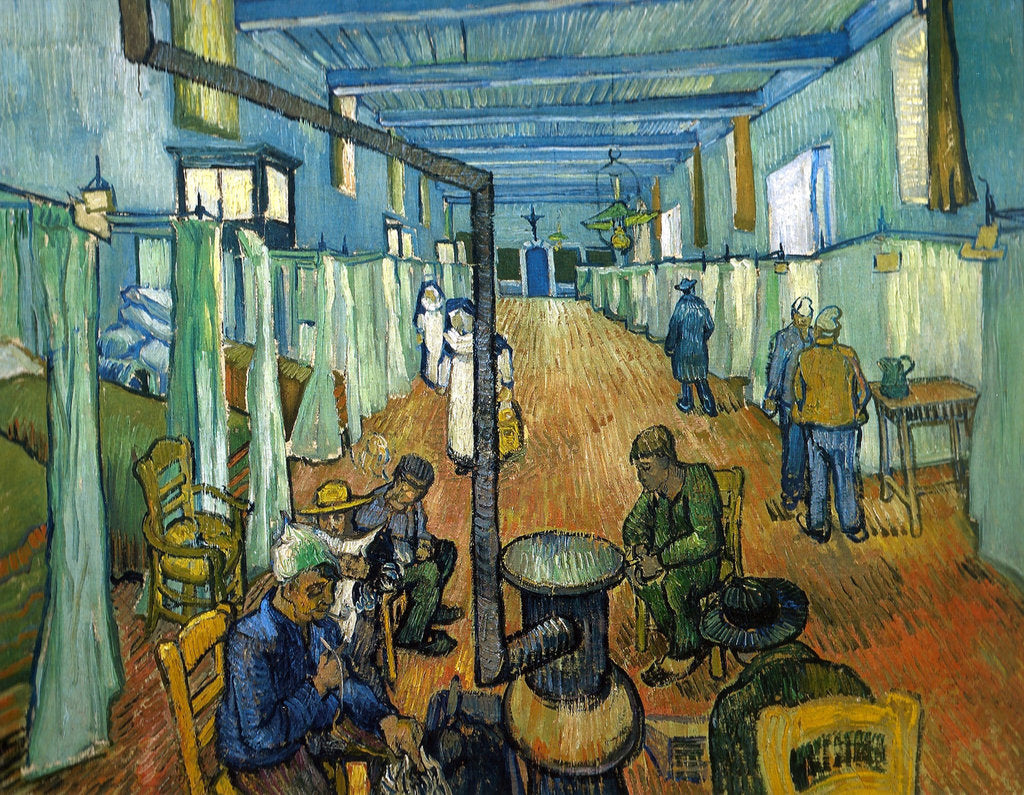 Detail of The Ward in the Hospital at Arles by Anonymous