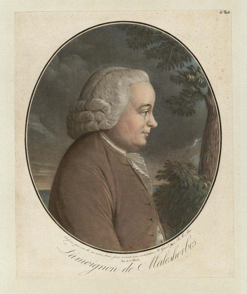 Detail of Guillaume-Chrétien de Lamoignon de Malesherbes by Anonymous
