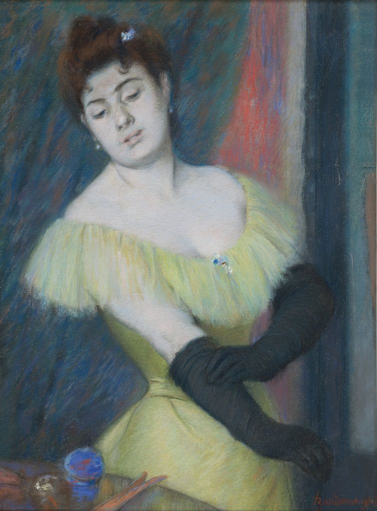 Detail of The Black Gloves by Anonymous