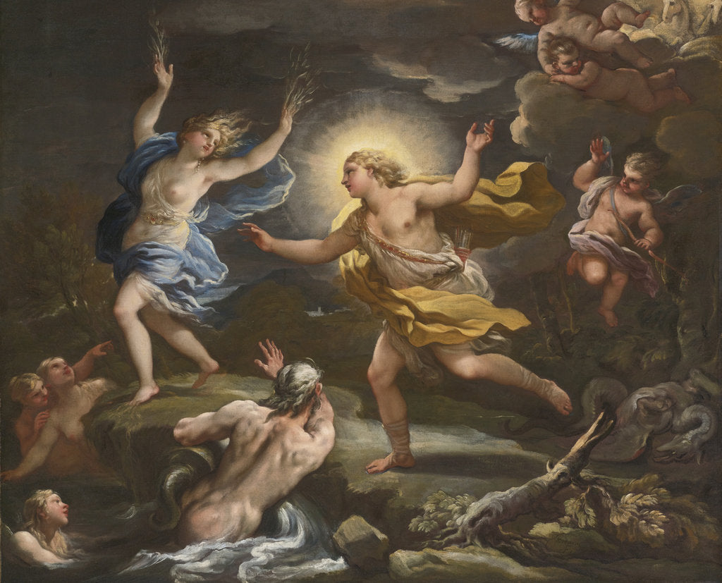 Detail of Apollo and Daphne by Anonymous