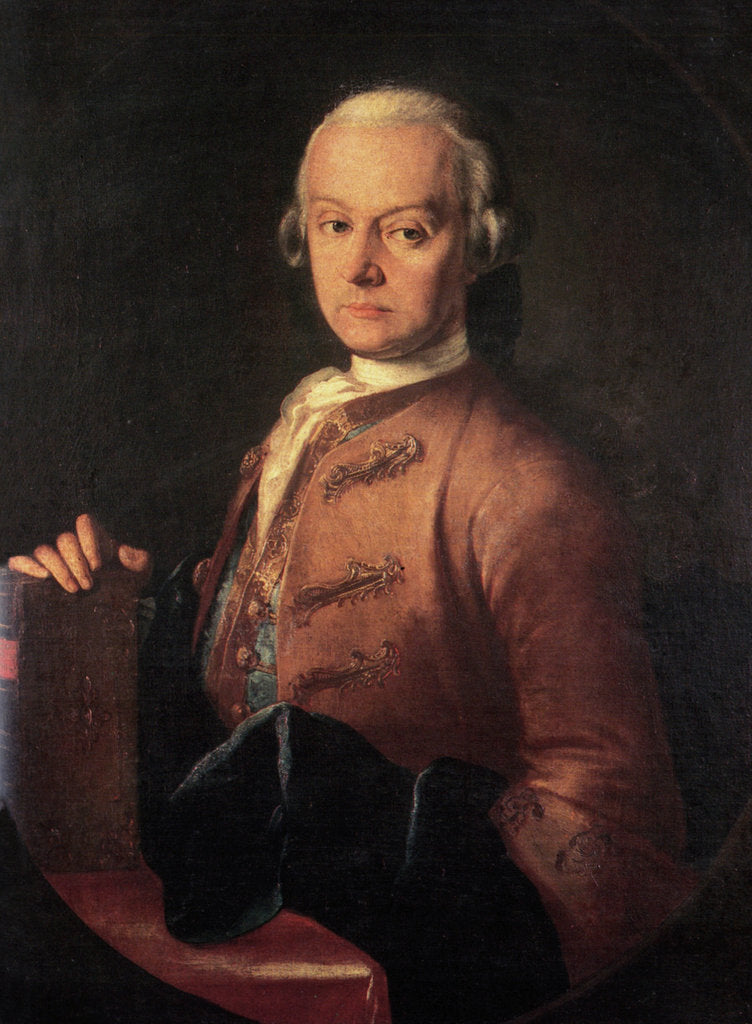 Detail of Portrait of Leopold Mozart by Anonymous