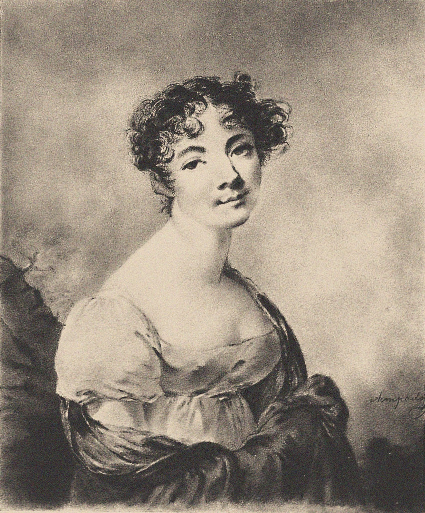 Detail of Portrait of Natalia Vasilyevna Bulgakova, née Khovanskaya by Anonymous