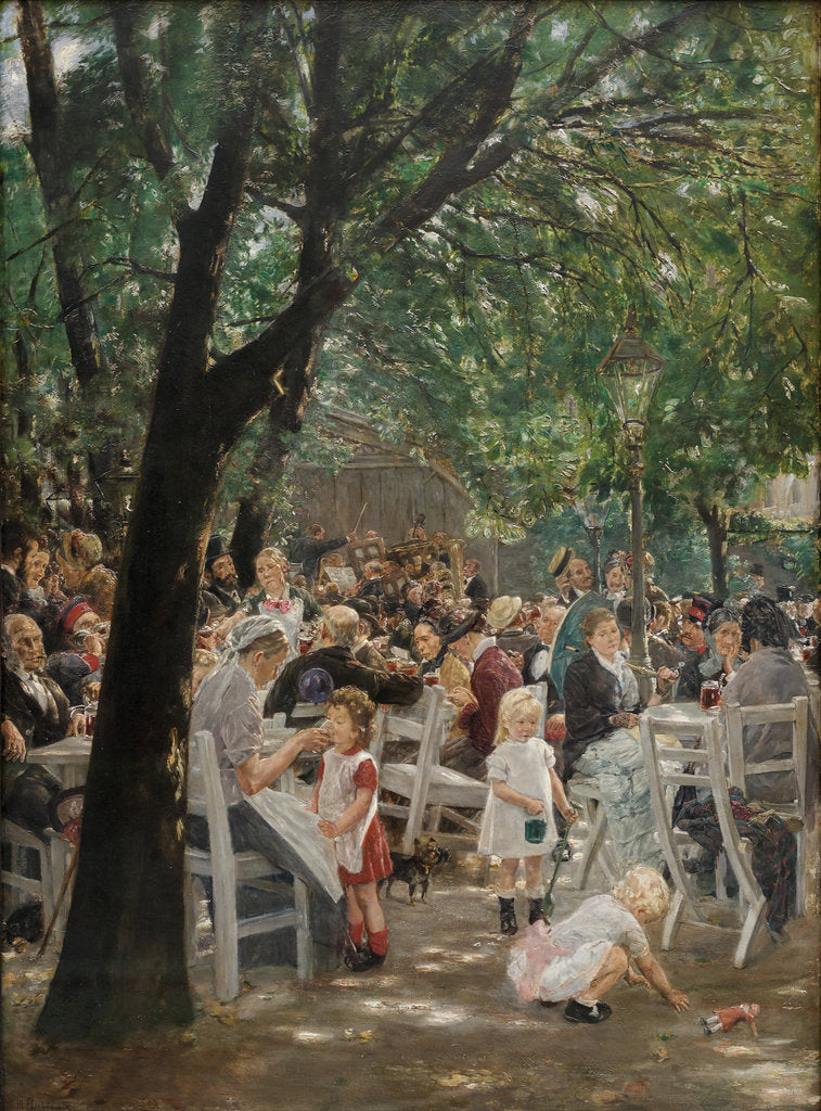 Detail of Munich beer garden by Anonymous