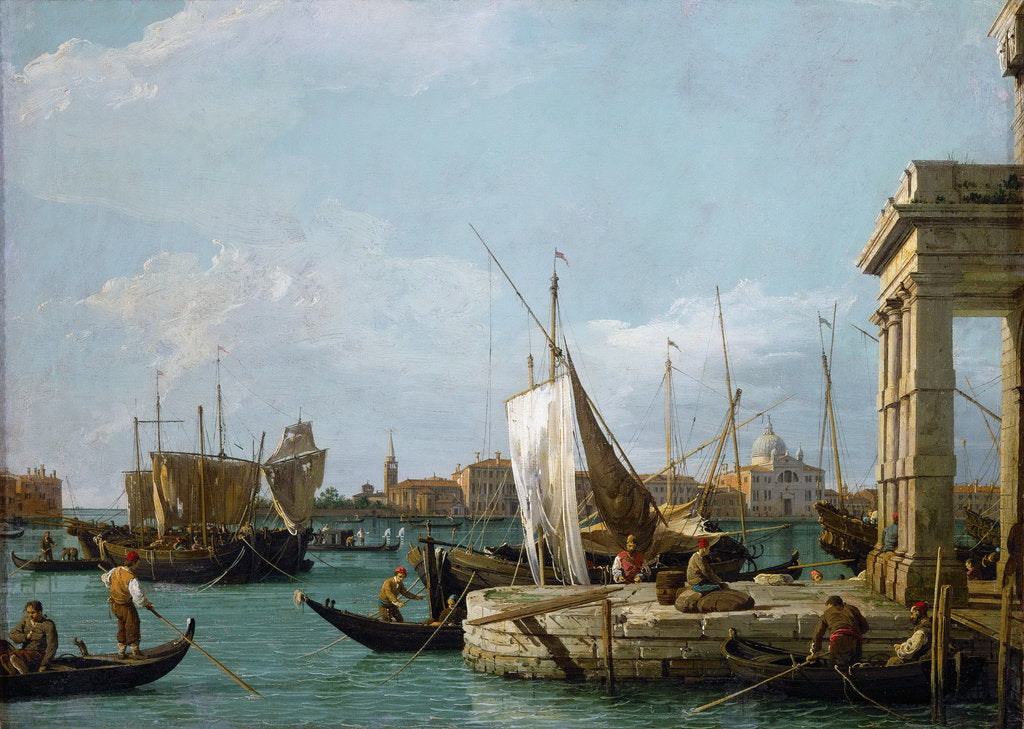 Detail of Punta della Dogana (The Customs) in Venice by Anonymous