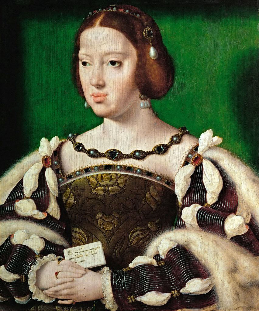 Detail of Portrait of Queen Eleanor of Austria by Anonymous
