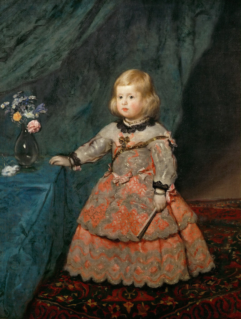 Detail of Portrait of the Infanta Margaret Theresa in a pink Dress by Anonymous