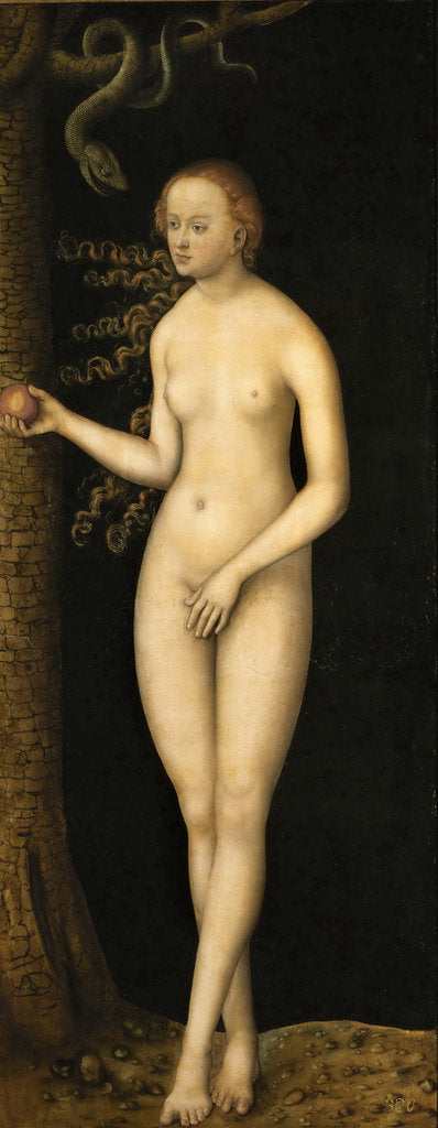 Detail of The Fall of Man: Eve by Anonymous