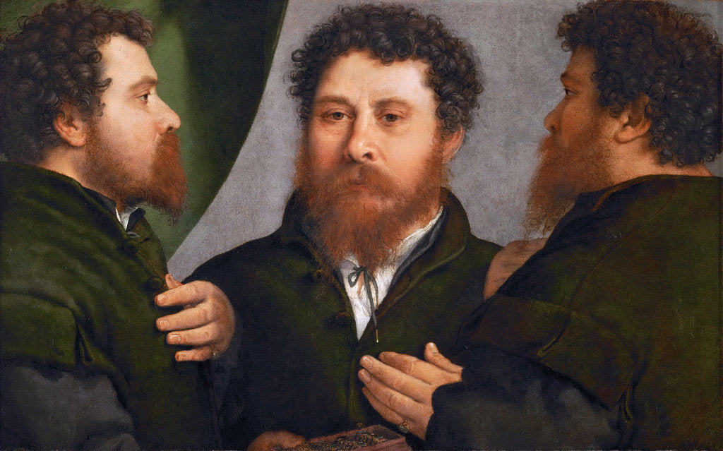 Detail of Portrait of a Goldsmith in Three Positions by Anonymous