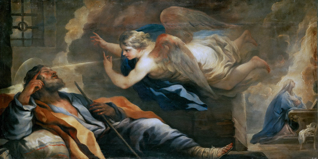 Detail of The Dream of St. Joseph by Anonymous