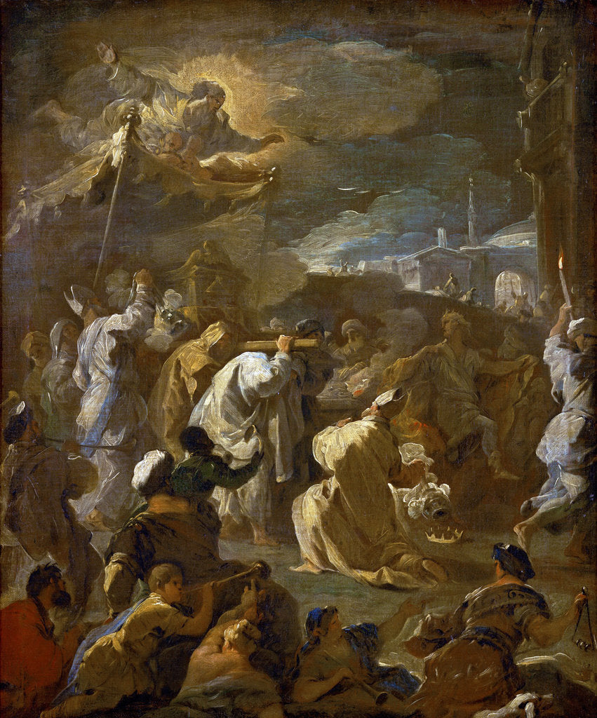 Detail of King David bearing the Ark of the Covenant into Jerusalem by Anonymous