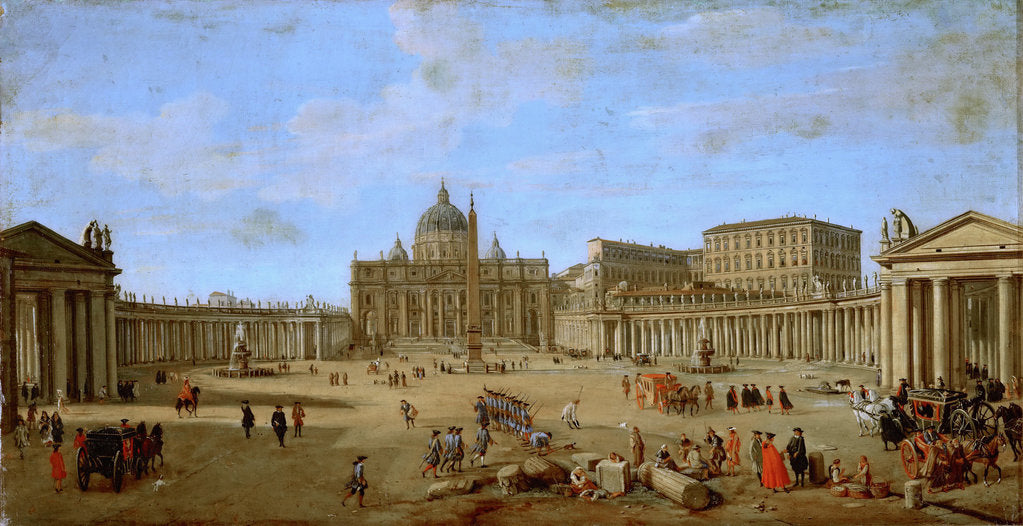 Detail of Piazza San Pietro, Rome by Anonymous