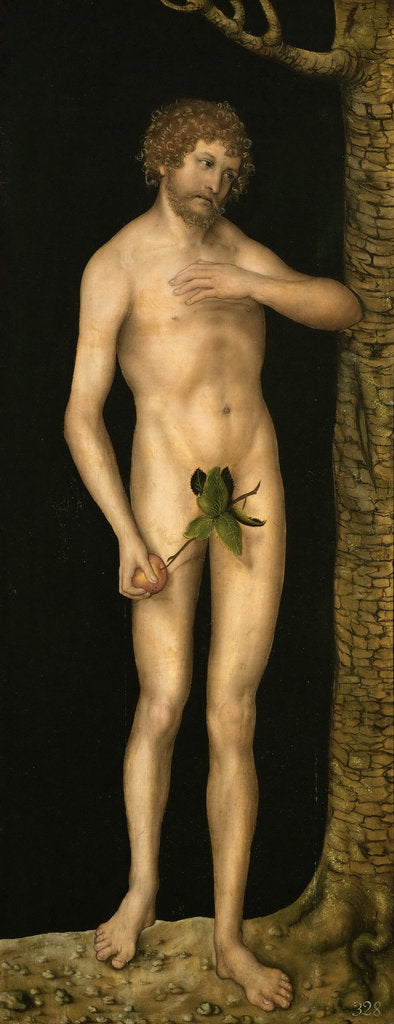 Detail of The Fall of Man: Adam by Anonymous