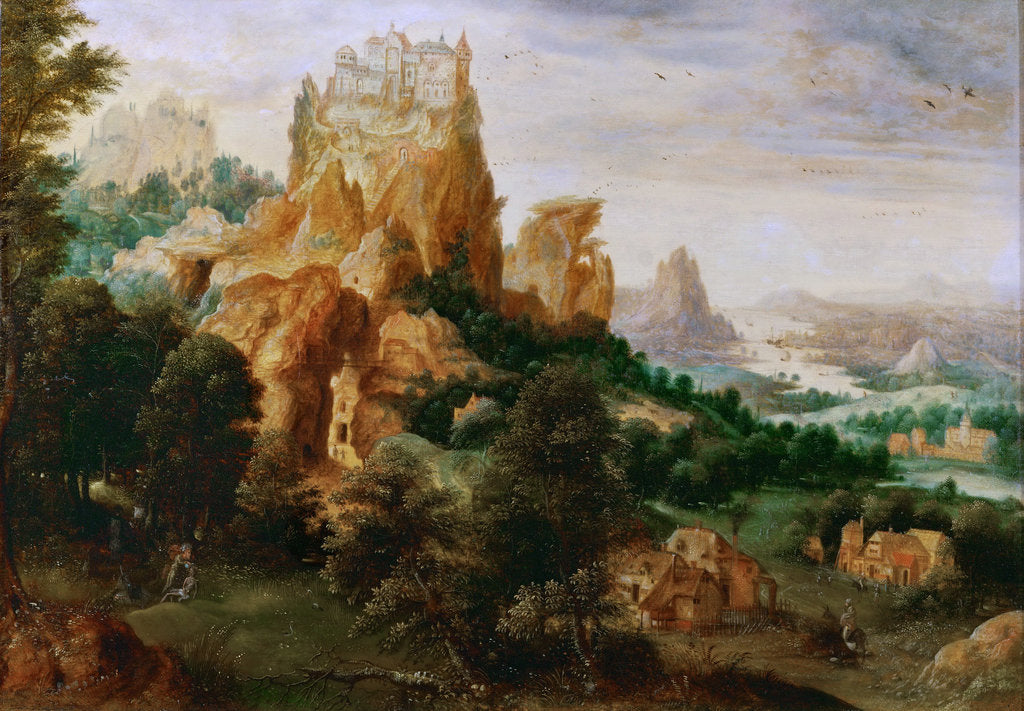 Detail of Landscape with the Parable of the Good Samaritan by Anonymous