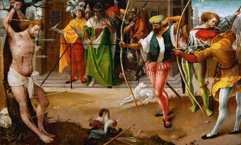 Detail of The Martyrdom of Saint Sebastian by Anonymous