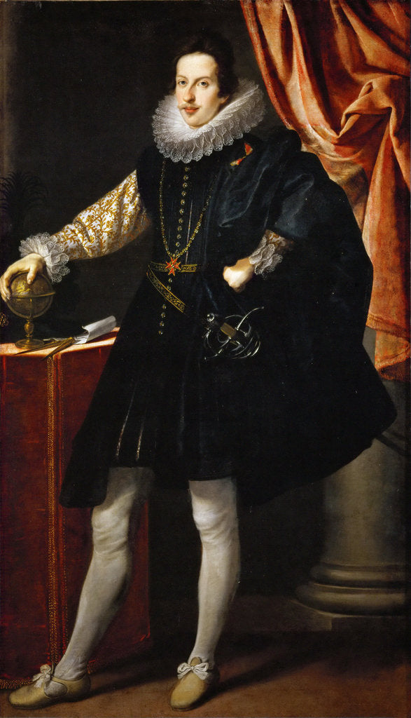 Detail of Portrait of Grand Duke of Tuscany Cosimo II de Medici by Anonymous