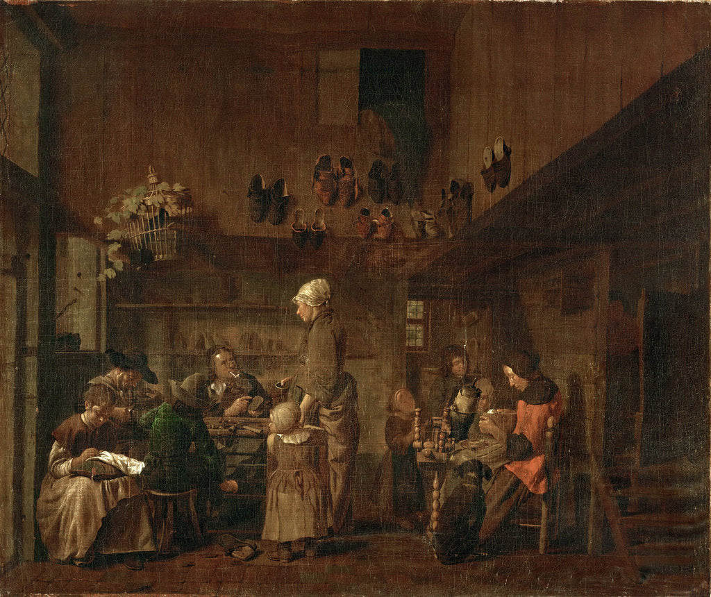 Detail of The Shoemakers Workshop by Anonymous