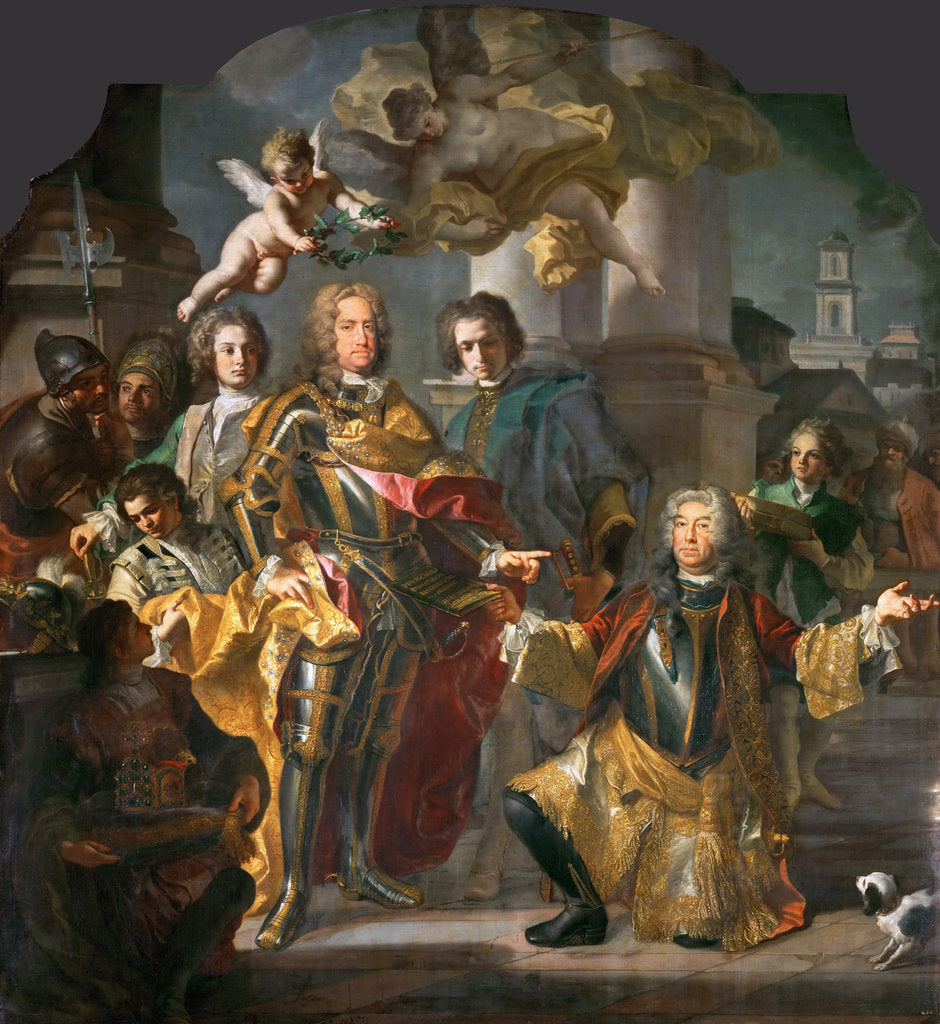 Emperor Charles VI and Count Althann (Althann Giving to Charles the Inventory of the Paintings in th by Anonymous