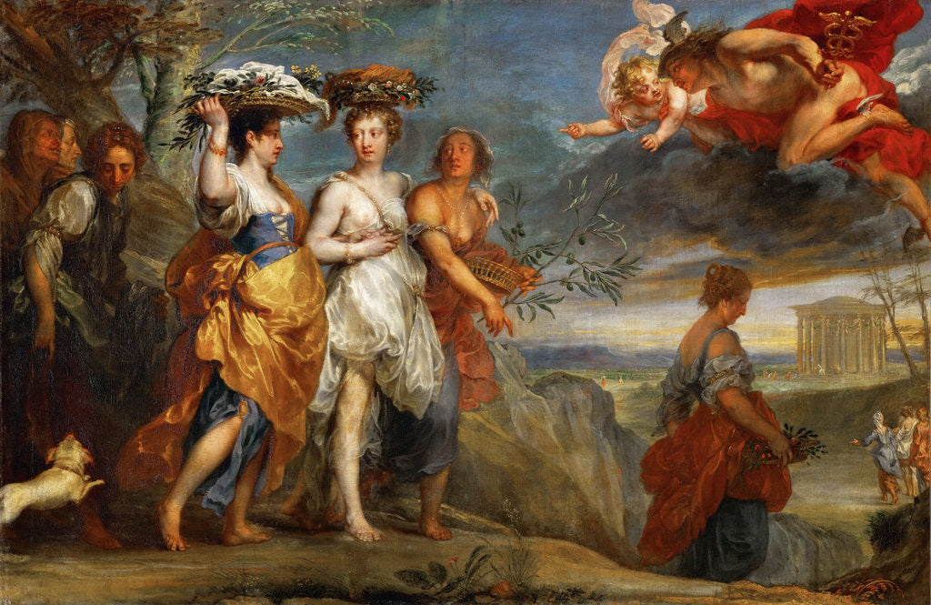 Detail of Mercury meets Herse by Anonymous