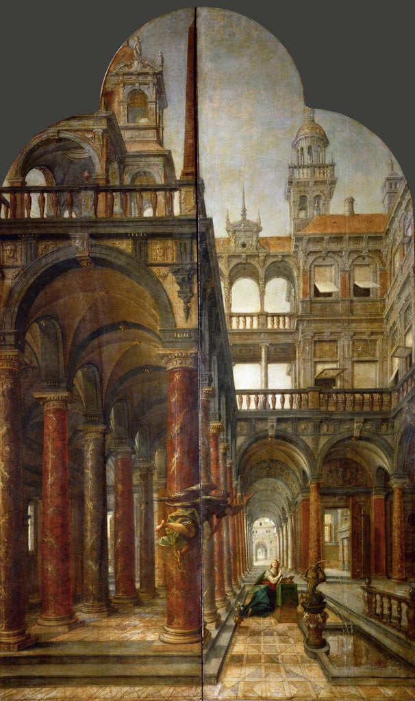 Detail of The Annunciation by Anonymous
