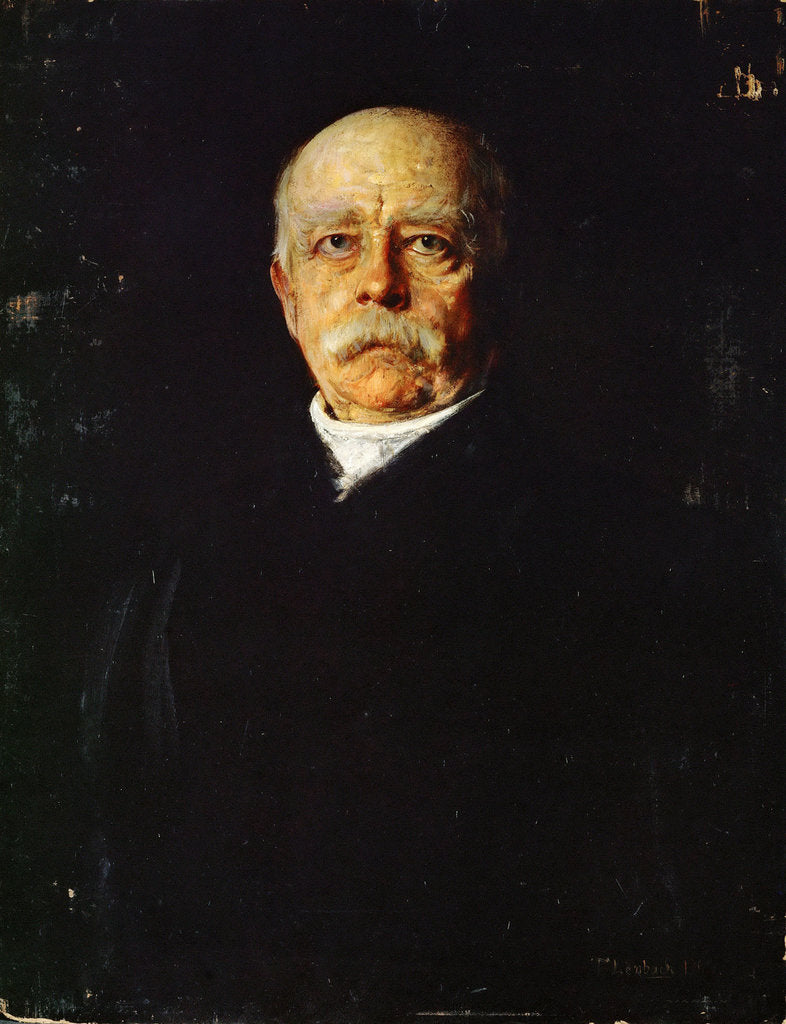 Detail of Portrait of Chancellor Otto von Bismarck by Anonymous