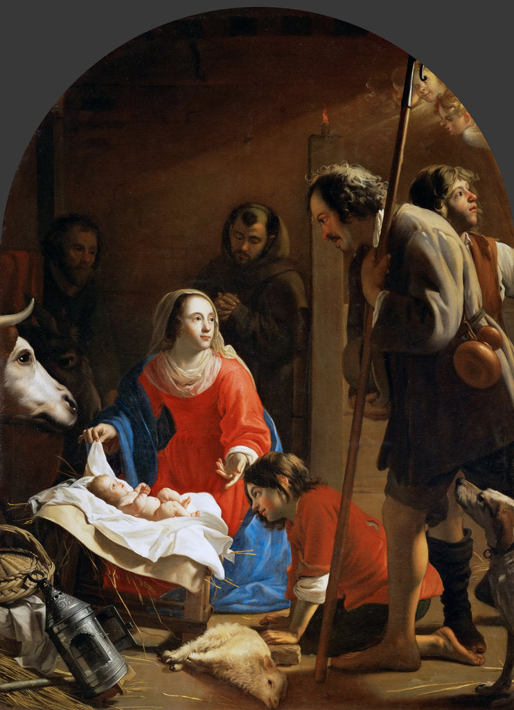 Detail of The Adoration of the Shepherds with Saint Francis of Assisi by Anonymous