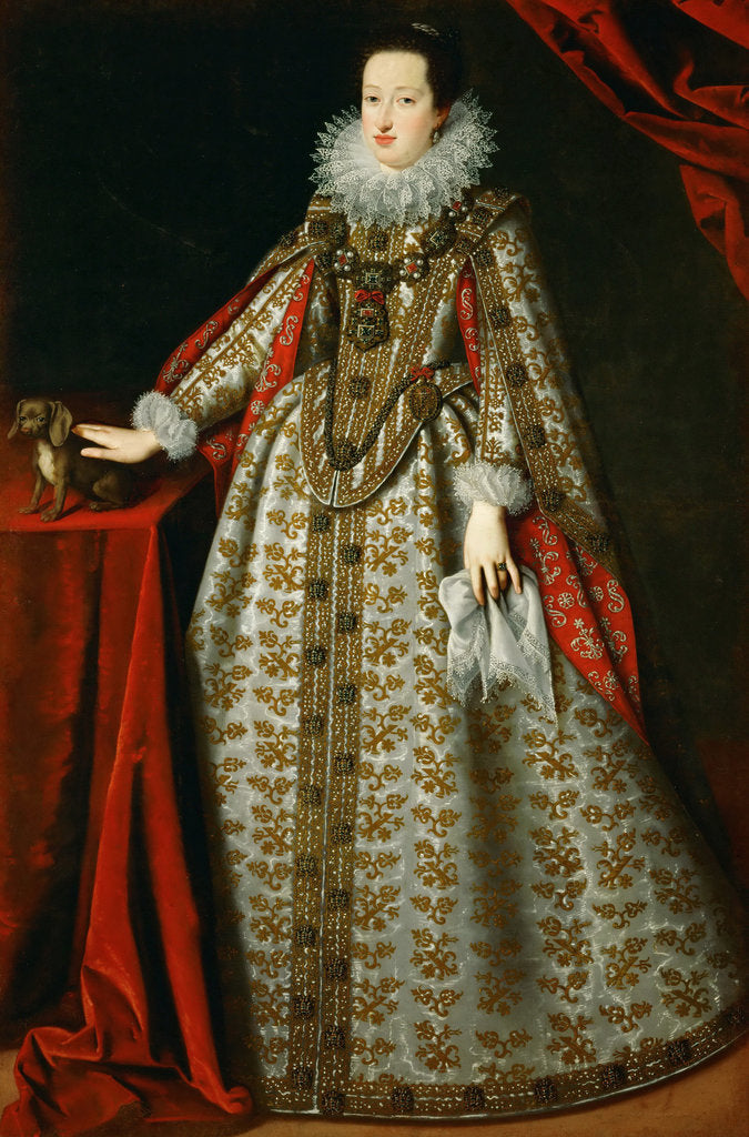 Detail of Portrait of Eleonora Gonzaga, in her bridal dress by Anonymous