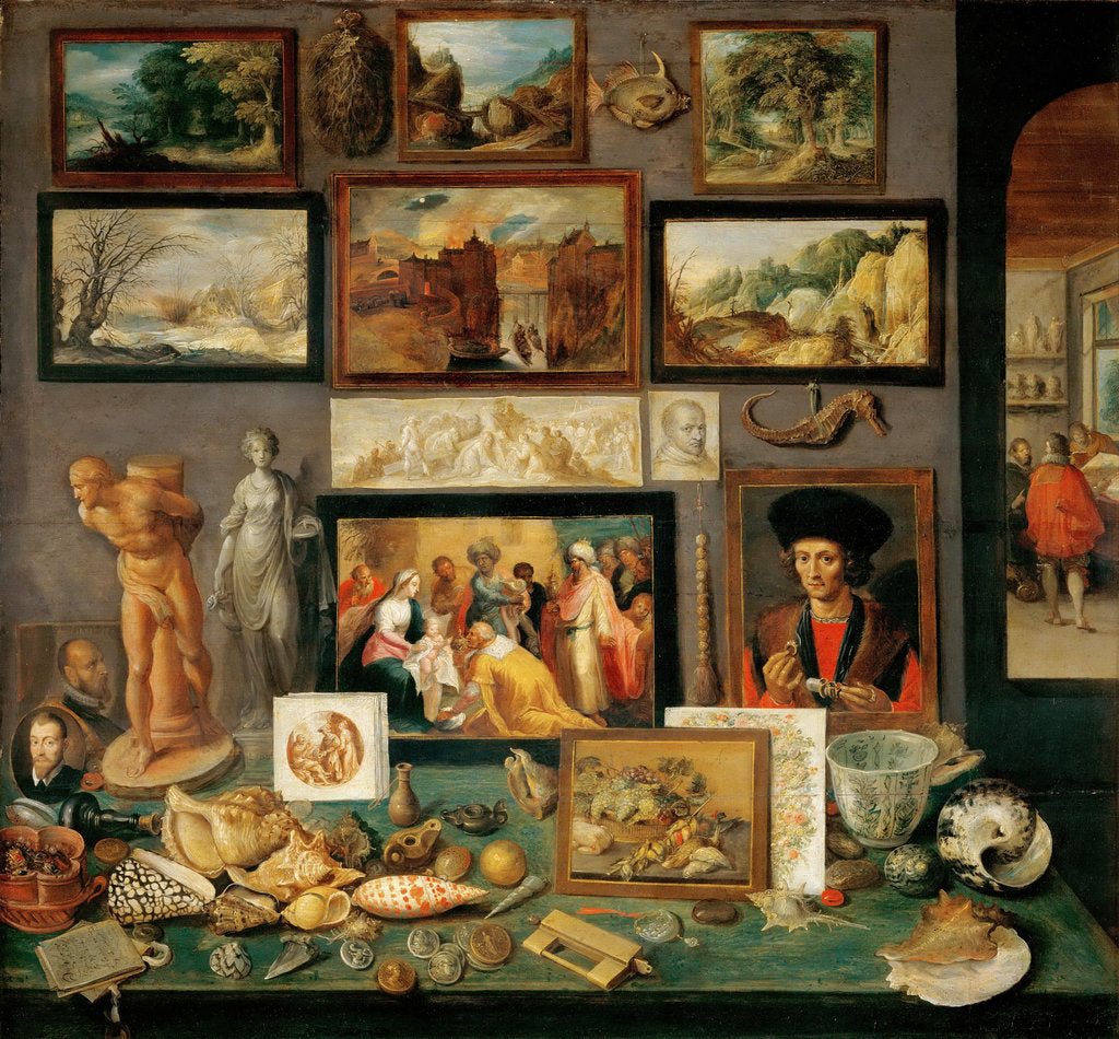 Detail of The Collectors Cabinet (Cabinets of curiosities) by Anonymous